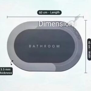 bathroom mat,door mat, floor mat, bath mat , doormat , bathroom carpet | cushion mat super absorbent soft carpet, quick dry dirt barrier for home, office ( round ) (40x60cm) (any colour) (pack of 2) bathroom mat,door mat, floor mat, bath mat , doormat , bathroom carpet | cushion mat super absorbent soft carpet, quick dry dirt barrier for home, office ( round ) (40x60cm) (any colour) (pack of 2)