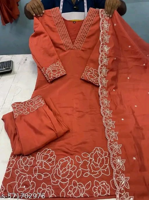 brown ethnic wear suit with dupatta brown ethnic wear suit with dupatta