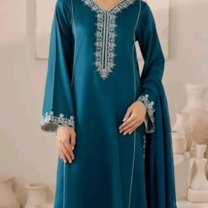 teal blue designer suit